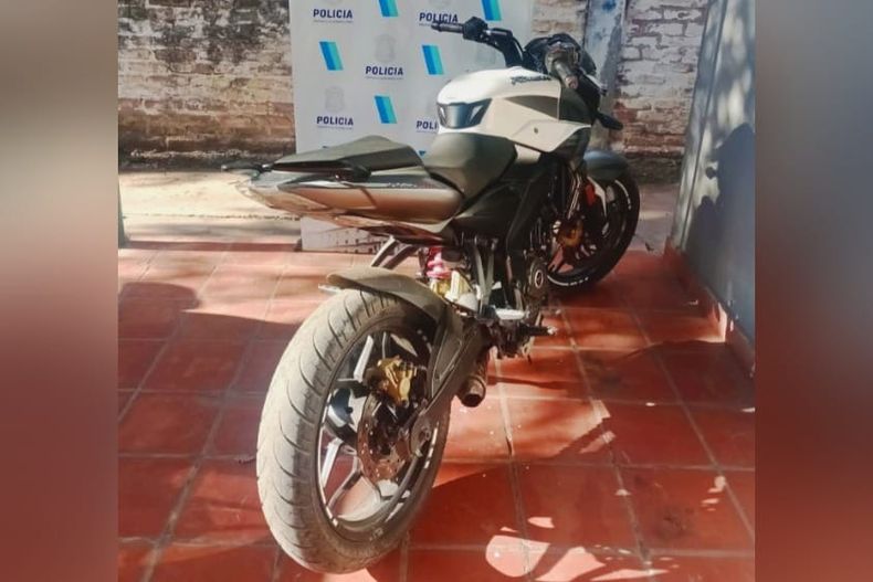 La moto había sido robada en septiembre de 2023.