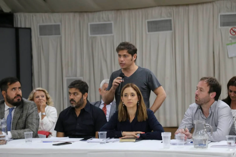 ACUERDO. Axel Kicillof en una anterior paritaria con docentes. &nbsp;