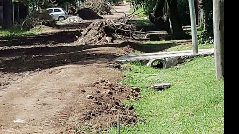 MUESTRA. Calle Ecuador, en malas condiciones tras la obra..