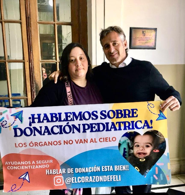 Noelia Escalante y Federico Ach&aacute;val, juntos por Feli.