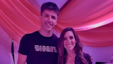 Matías Rossi junto a Soledad Pastorutti, luego del show.