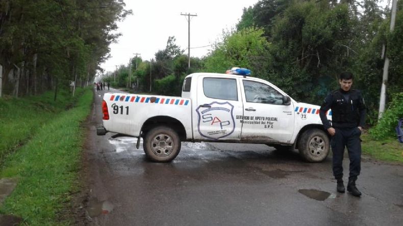 CERRADA. La calle Chubut volvió a abrirse al tránsito cerca de las 17..