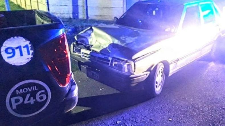 El choque se produjo en Villa Morra, donde finalmente el conductor fue detenido. Foto @pilaradiario.