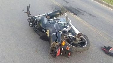 Murió motociclista en un accidente