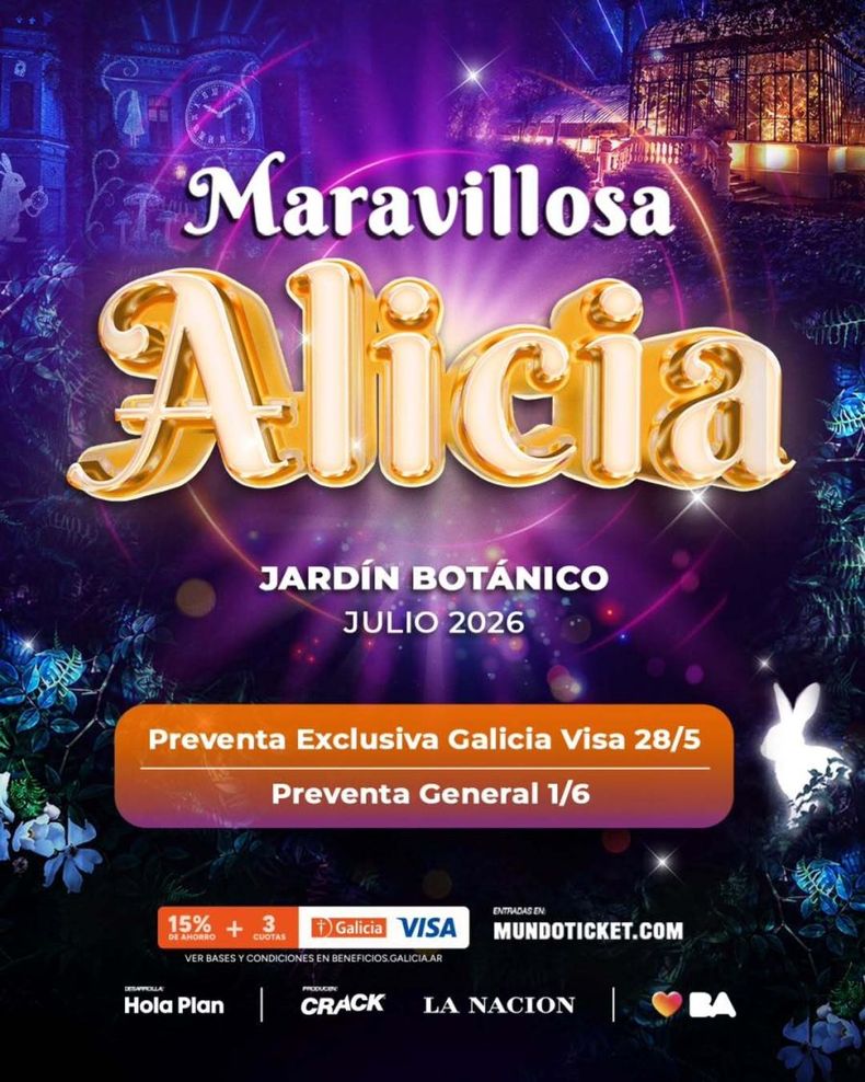 Arranca la cuenta regresiva para Maravillosa Alicia. (Prensa).
