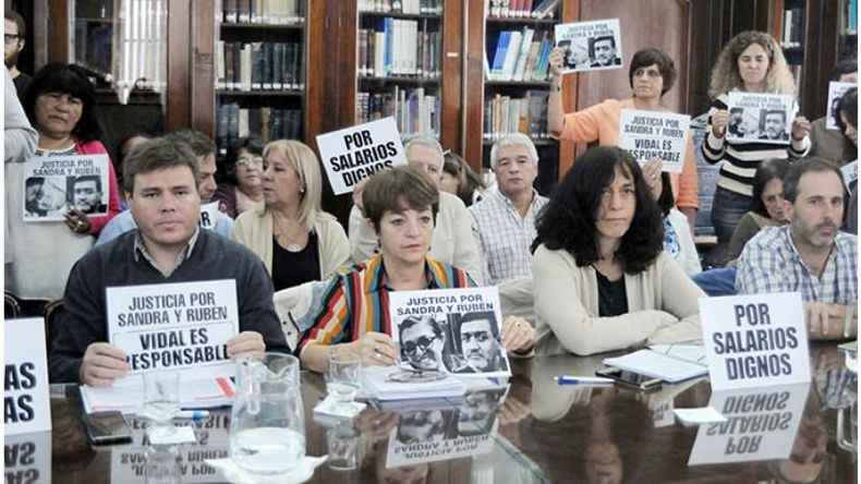 PEDIDO. El reclamo de escuelas seguras se metió en la paritaria. .