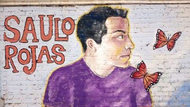 HOMENAJE. Un mural recuerda a Saulo Rojas, muerto en 2013 en una comunidad terapéutica de Pilar..
