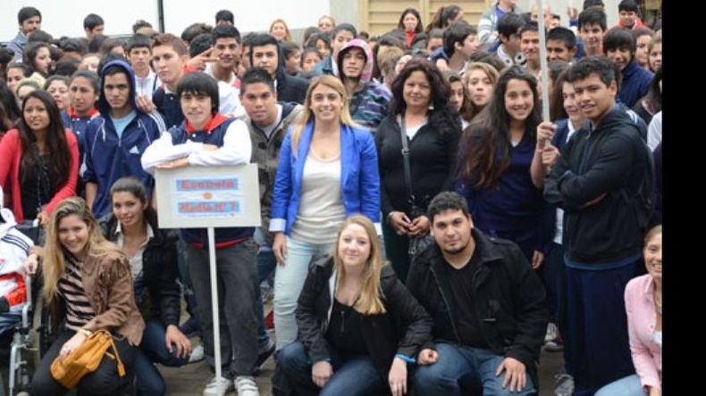 Alumnos de Toro, Astolfi, Cachorros y Zelaya, ayer en el Village..