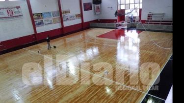 OBRA. Así está hoy el gimnasio del Rancho..