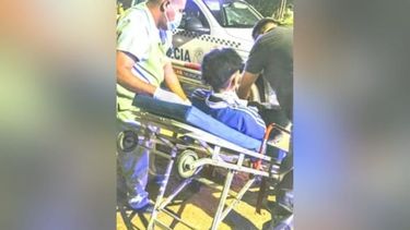 El motociclista tiene 20 años y tuvo que ser trasladado al hospital Sanguinetti. .