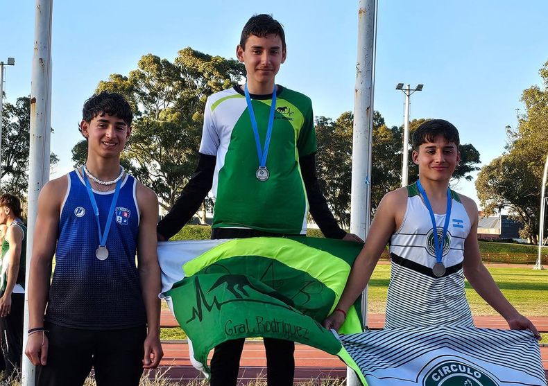 Cuatro podios para Nicanor Álvarez (izq.) en Mar del Plata.&nbsp;