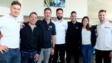 Pilar a Diario | EQUIPO. La familia de la concesionaria con Adrián y Ezequiel Santos a la cabeza..