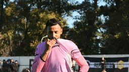 Eloy Rodríguez abrió el marcador. Fue su tercer tanto desde la vuelta al Monarca.&nbsp;