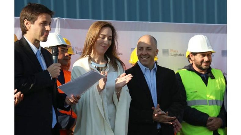 SONRISAS. Vidal y Ducoté estuvieron en el Parque y en el Municipio..