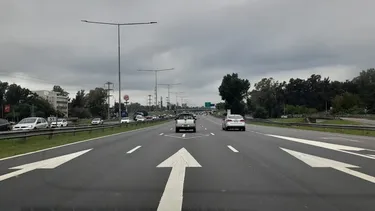 PANAMERICANA. La Policía Vial interviene en la autopista.