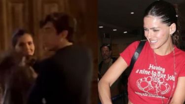 La China Suárez volvió al país tras pasar el fin de semana en Madrid junto a Franco Colapinto.