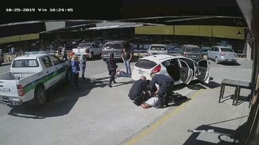 El momento de la detención..