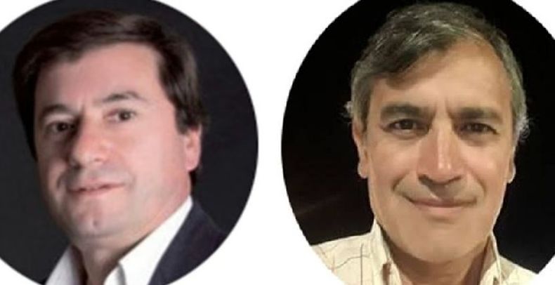 Alberto Allindo y Daniel Castro, historiadores de Pilar.