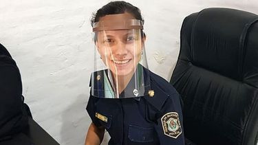 PROTEGIDA, Policía de Monterrey, con la máscara de Sergio. .