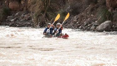 A REMARLA. García Cuerva y Prieto Cané estuvieron complicados en el río Mendoza..