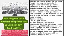 Algunas de las promociones que la denunciaba hacía, anunciando beneficios. Algunas de las promociones que la denunciaba hacía, anunciando beneficios.