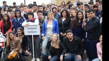 Alumnos de Toro, Astolfi, Cachorros y Zelaya, ayer en el Village..