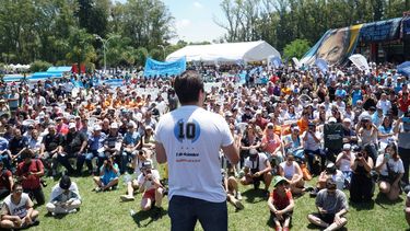 DIEZ. El ministro bonaerense Nicolás Kreplak al participar del acto central. &nbsp;