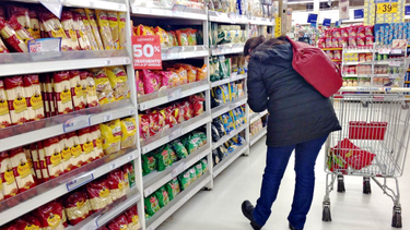 FRENO. Alimentos y bebidas fue el rubro que menos aumentó en junio. &nbsp;