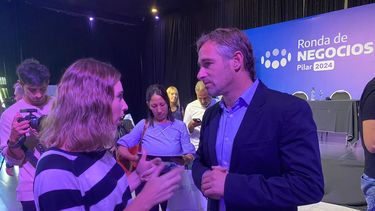 El intendente Federico Achával habló con empresarios y representantes de pymes durante la Ronda de Negocios.&nbsp;