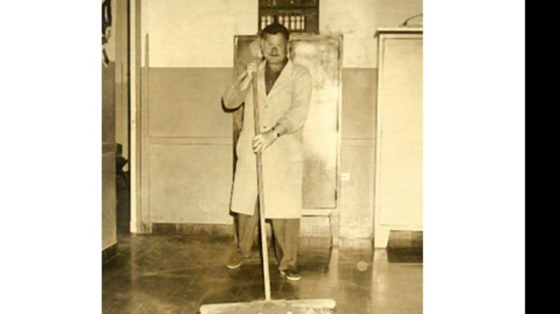 Don Tapia, histórico portero de la Escuela 11..