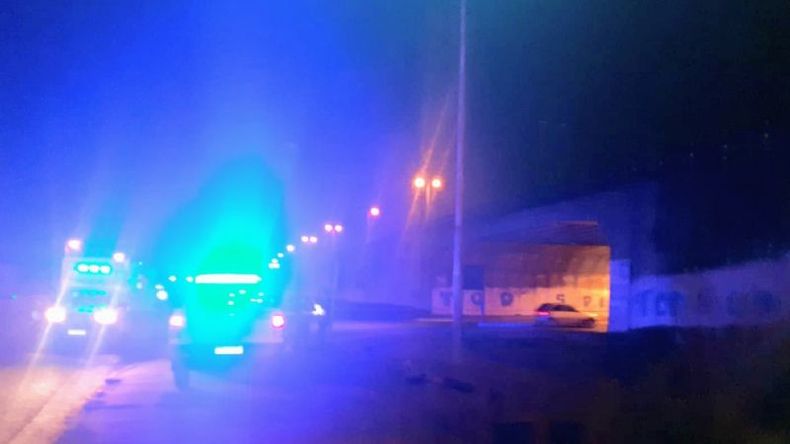 El ataque tuvo lugar en las inmediaciones del puente de Frondizi y colectora. Foto @juancaimpacto.