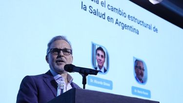 CIERRE. El ministro nacional, Mario Russo, defendió la gestión Milei.