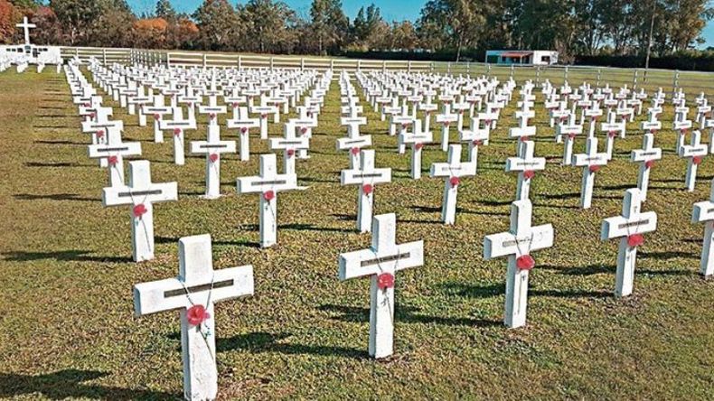 HOMENAJE. El Cenotafio es un sitio para recordar a los caídos argentinos en Malvinas..