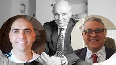 ENTRE DOS CANDIDATOS. Sebastian Ventura, José Luis Espert y Jorge Lago. .