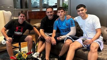 Camilo Rey Domenech tuvo el apoyo inmediato de su familia en Guayaquil.