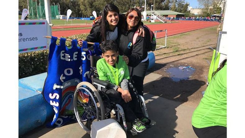 PODIO. Quiroga fue bronce en los 100m de Especial..