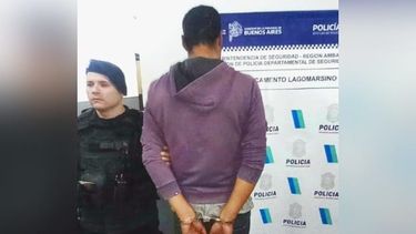 El agresor fue detenido durante un allanamiento realizado en su domicilio.