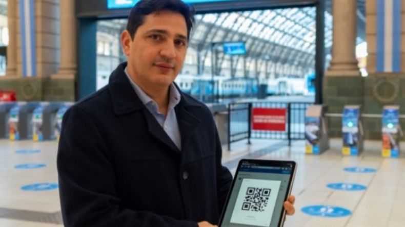 OBRAS. Marinucci aseguró que el tren a Mendoza estará activo en los próximos meses..