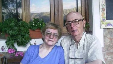 David Jeitfetz y su esposa Elsa Robin. .