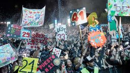 Una vez más, los estudiantes animaron las Fiestas Patronales.