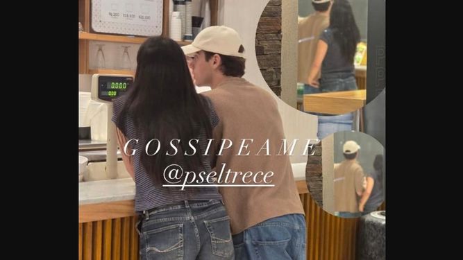 Franco Colapinto y Maia Reficco comprando helado en Pilar.