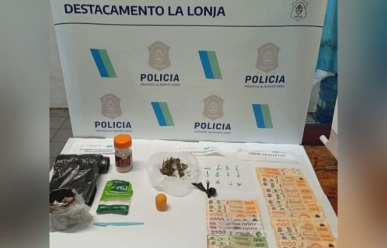En el domicilio allanado se encontraron varias dosis de cocaína y marihuana.&nbsp;