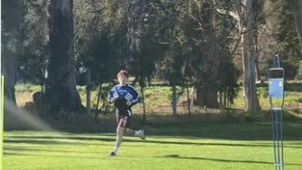 El Colo Barco entrena en Crandon Camp de Pilar.