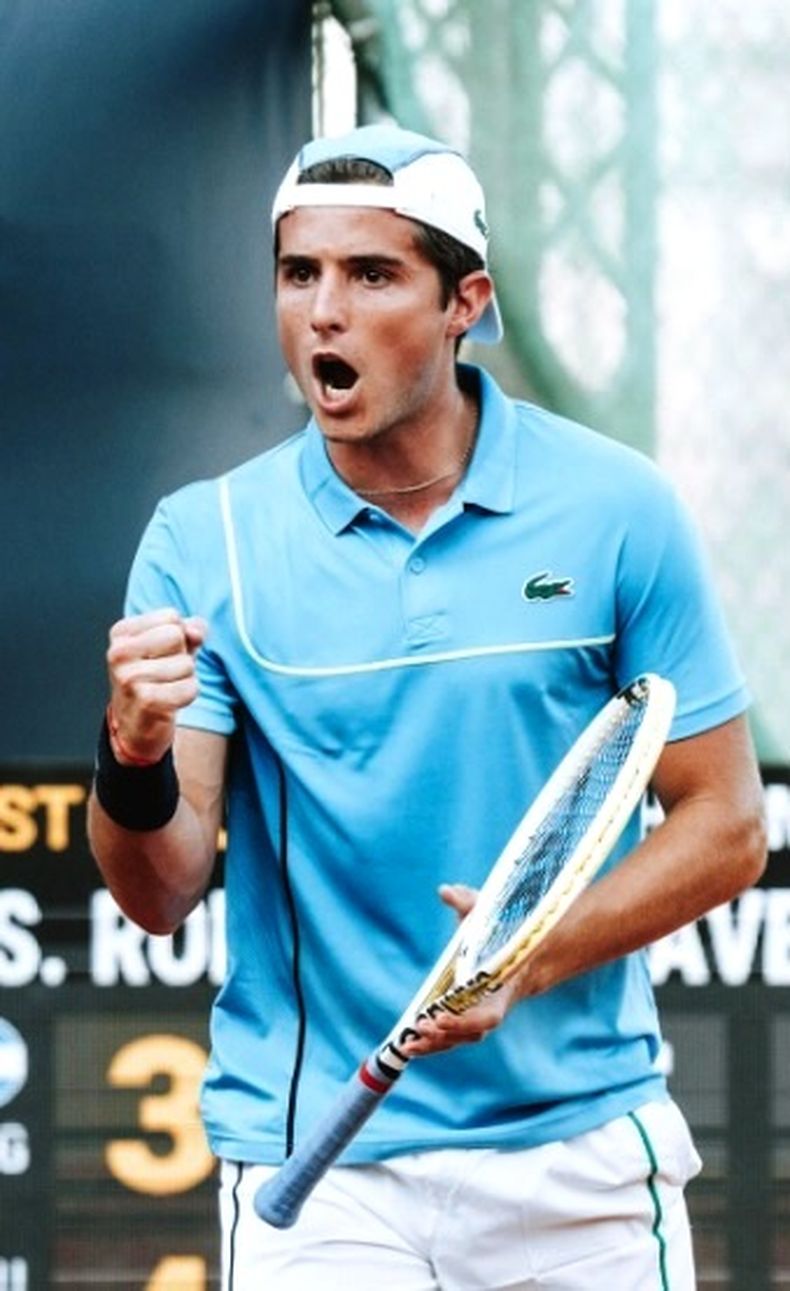 FESTEJO. Rodríguez Taverna jugará su segunda semifinal Challenger del año.