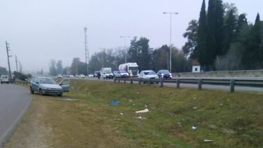 ACCIDENTE FATAL. Un peatón murió atropellado a la altura del kilómetro 60 de la autopista.
