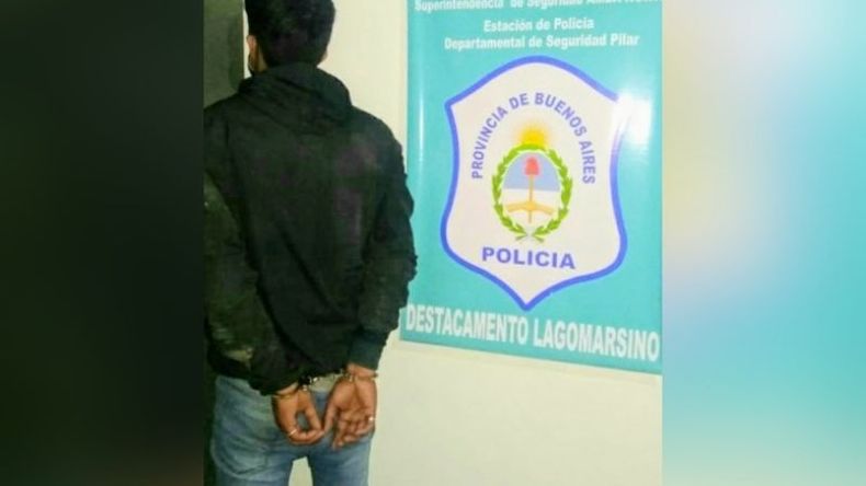 DETENIDO. Tiene 26 años y es de Maquinista Savio. .