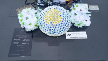 La obra cuenta con 649 pétalos en homenaje a los soldados caídos en la guerra.
