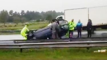 El accidente se registró en el kilómetro 45 de la Panamericana, sin heridos.