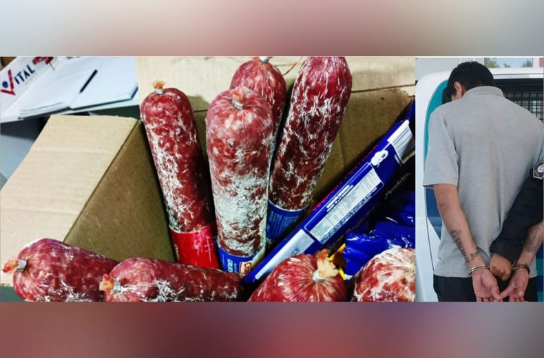 MECHERO. El ladrón es oriundo de Garín y fue detenido por robar embutidos, galletitas y chimichurri.&nbsp;