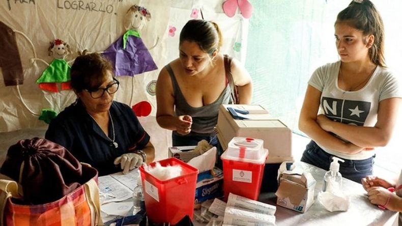 SALUD. El operativo recorre los diferentes barrios..
